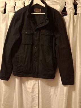 Levi's Black Military-Style Field Jacket